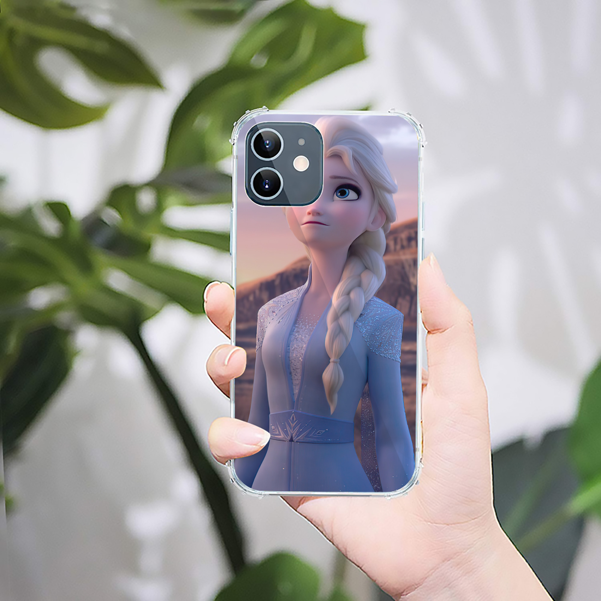 （画像用） アナと雪の女王 アンナ エルサ Frozen Anna Elsa 【iPhone 12シリーズ対応】透明スマホケース（クリアソフトケース）